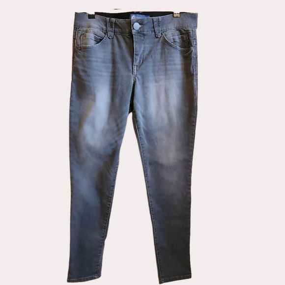 DEMOCRACY GRAY STRETCH MID RISE DENIM "AB-SOLUTION" JEAN SIZE 10 EUC - Picture 5 of 7